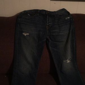 Denim blue jeans